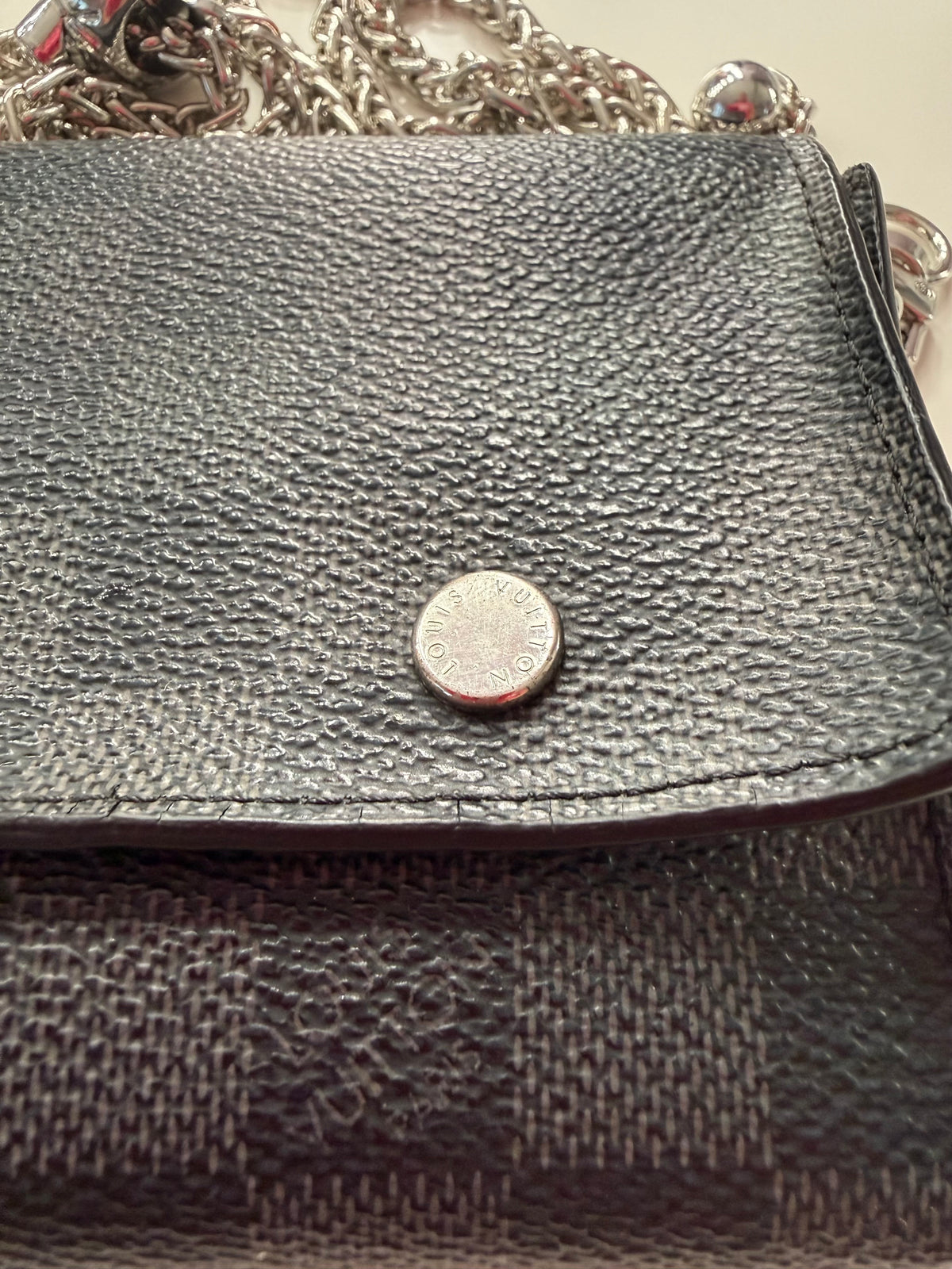 Louis Vuitton Graphite Wallet w/ Chain
