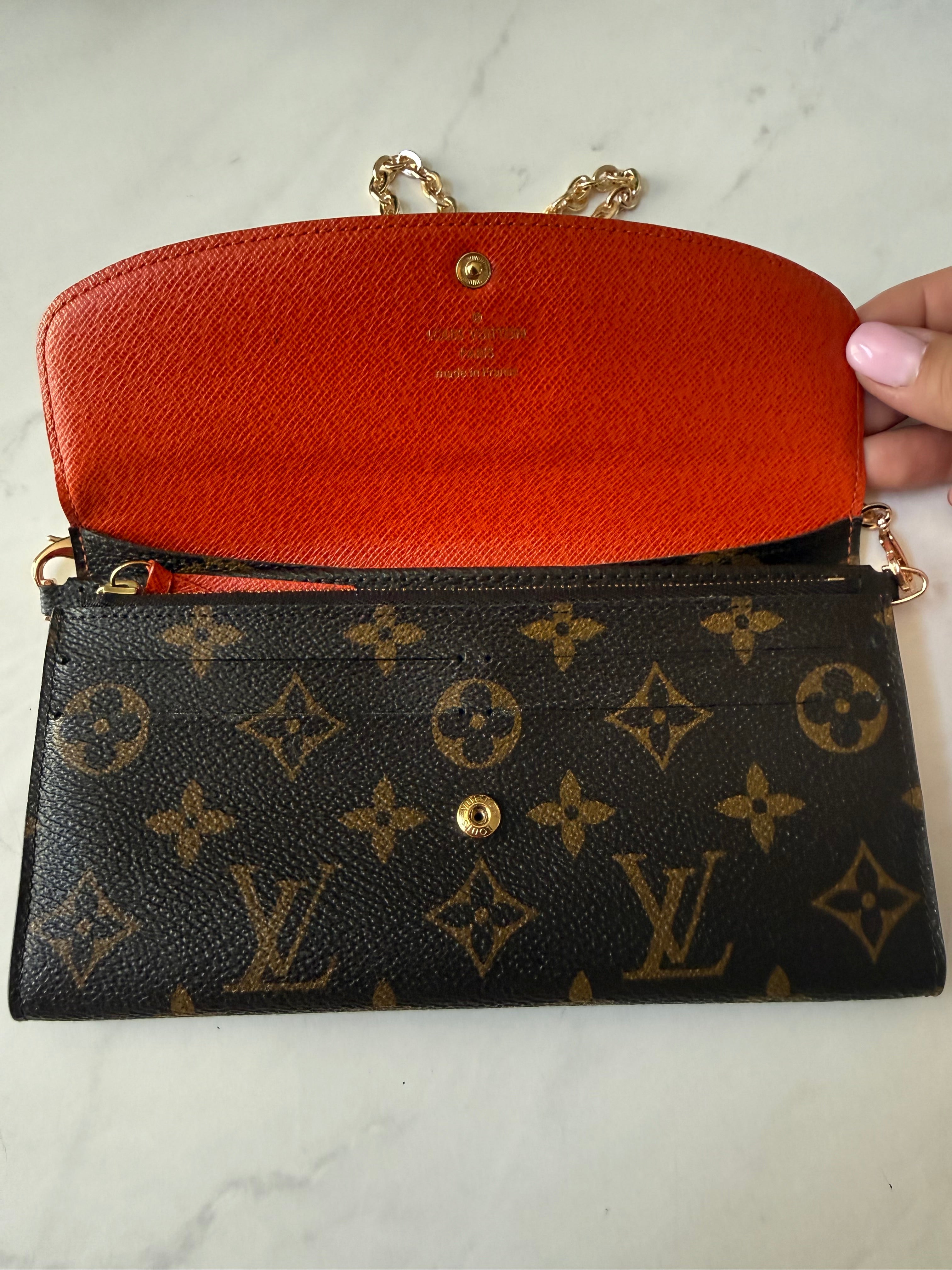 Preloved Louis Vuitton Emilie Wallet Orange