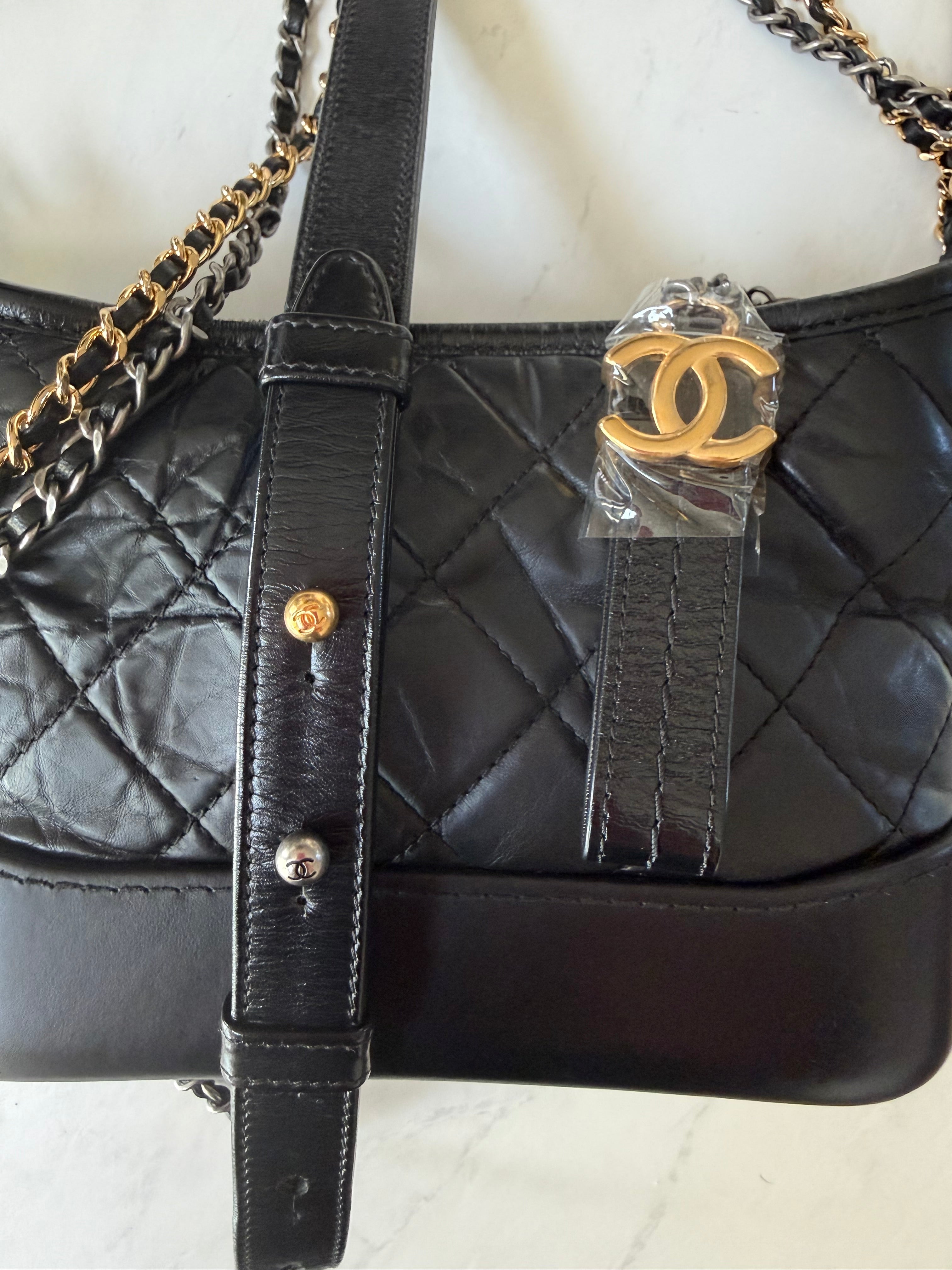 Chanel Aged Calfskin Quilted Small Gabrielle