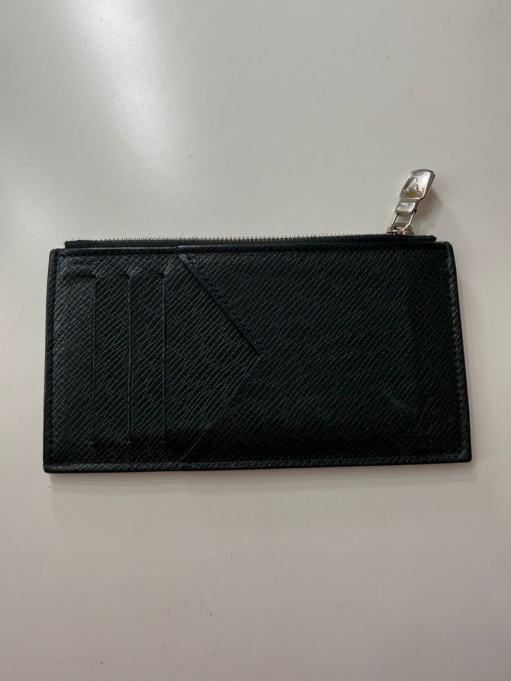Louis Vuitton Black Tiaga Leather Card Holder