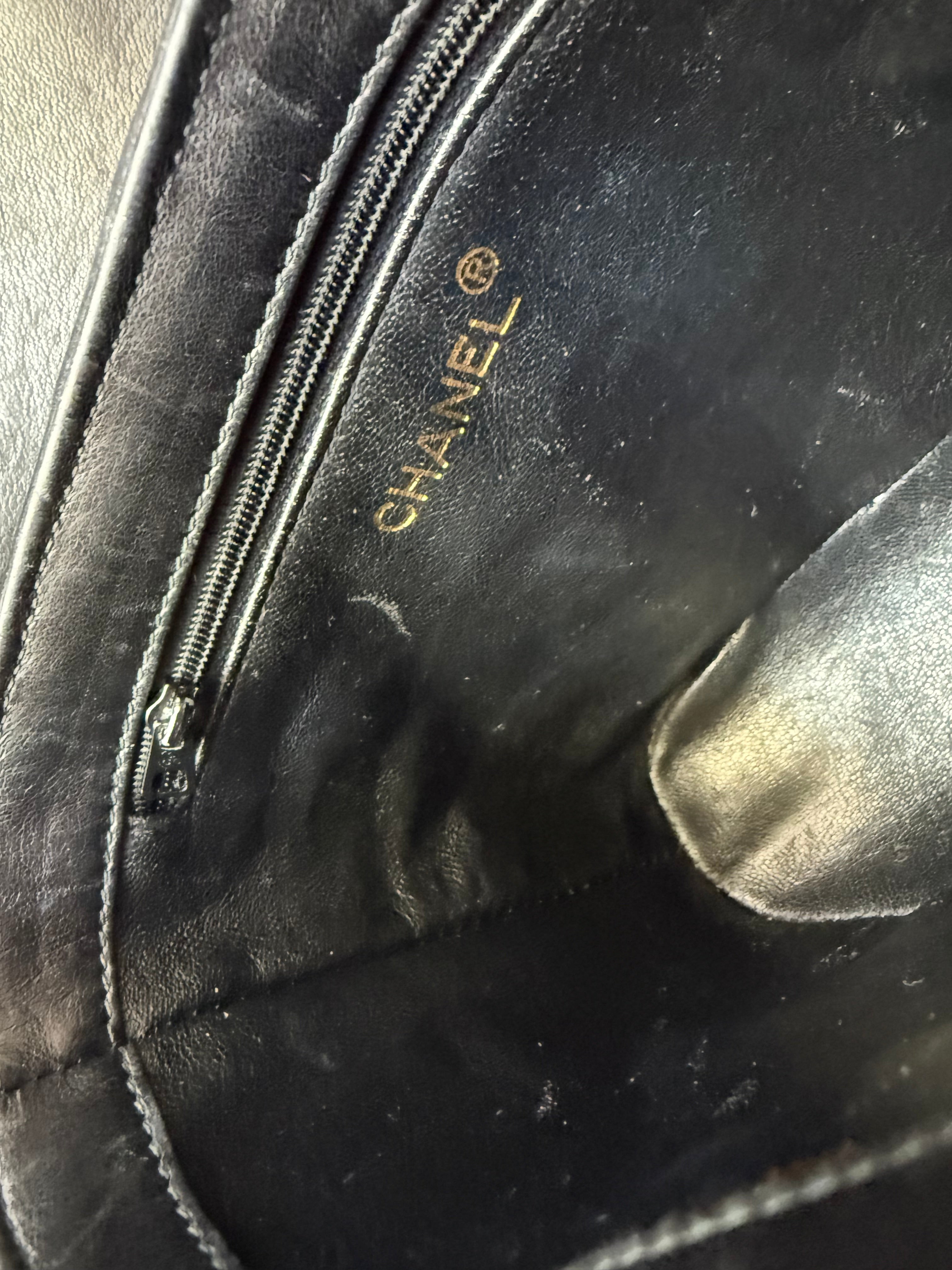 Black Chanel Lambskin Vanity