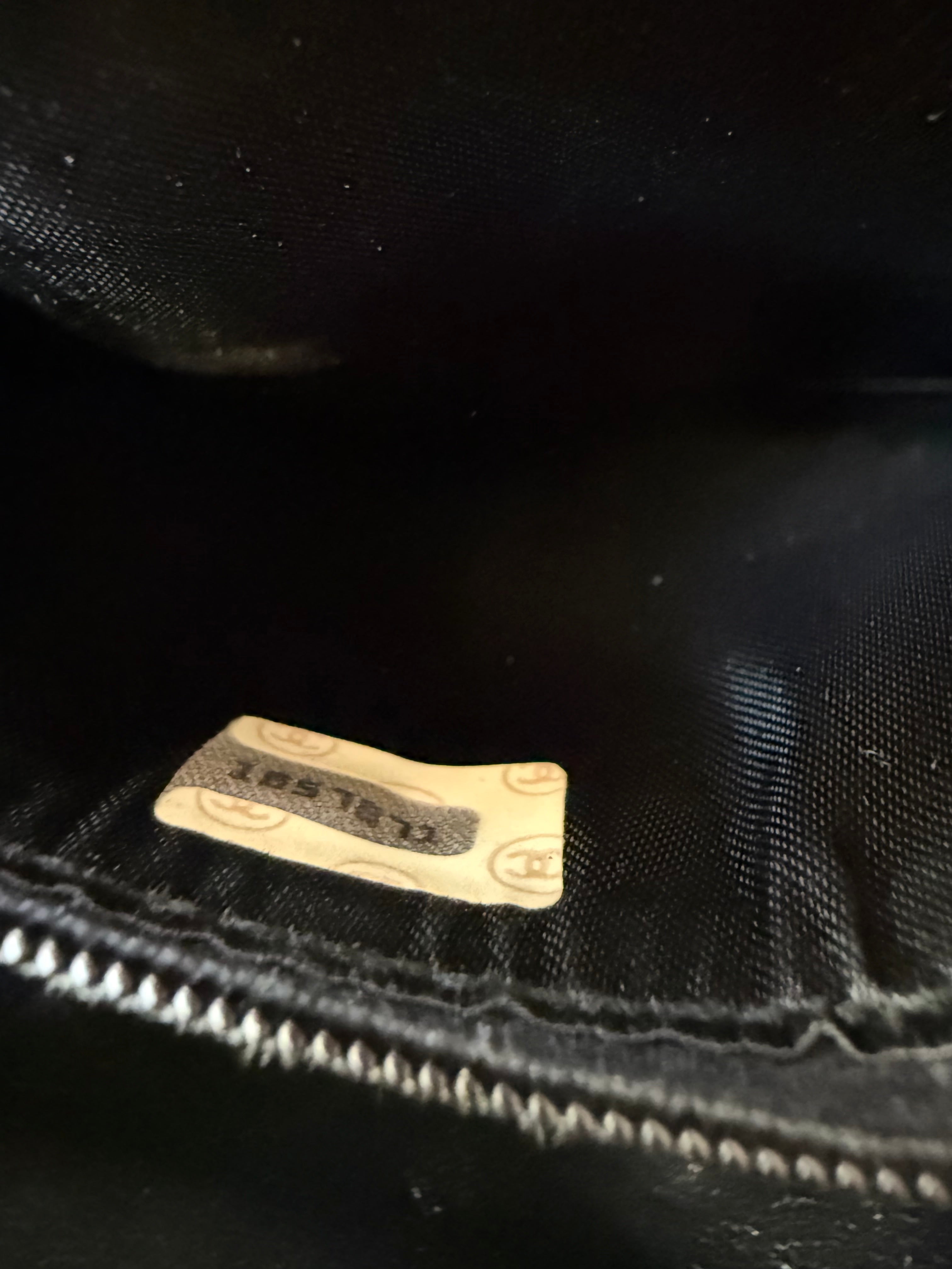 Black Chanel Lambskin Vanity