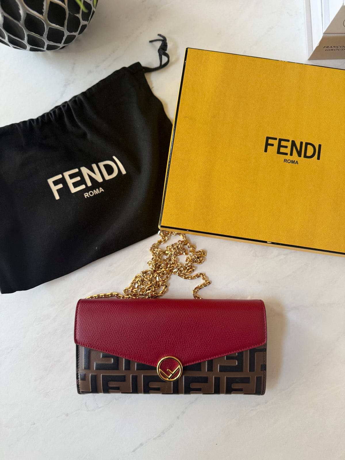 F Is Fendi Leather Wallet On Chain