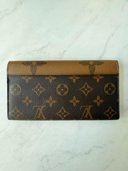 Preloved Louis Vuitton Reverse Sarah Wallet w/ Chain