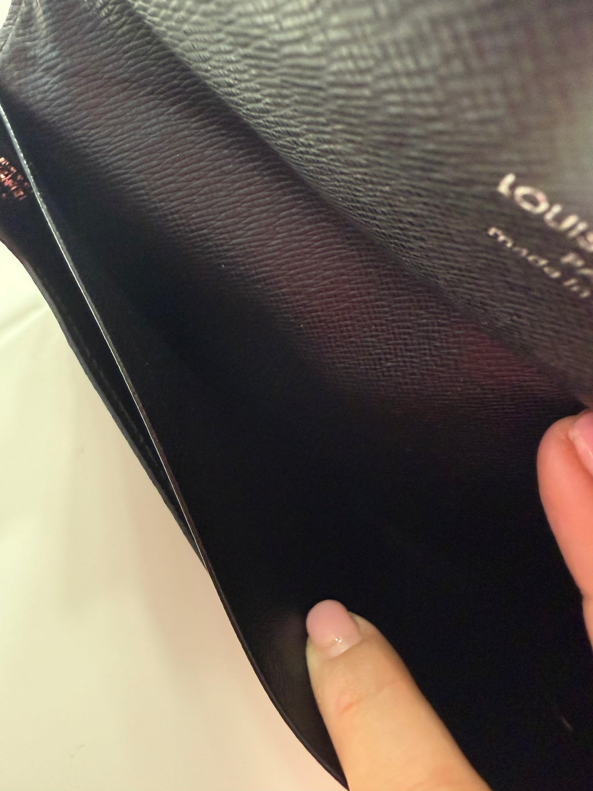 Louis Vuitton Graphite Wallet w/ Chain
