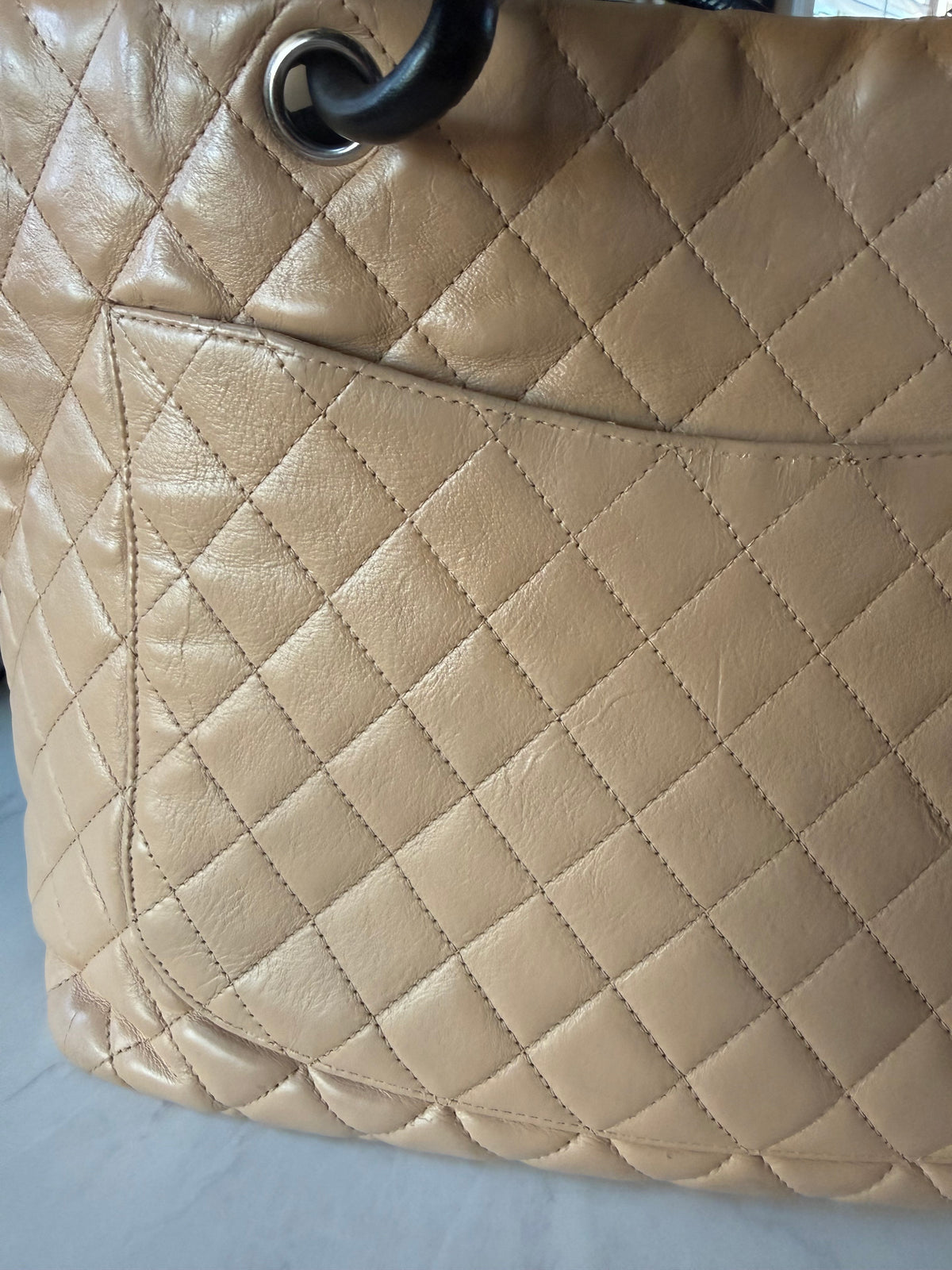 Chanel Cambon Beige/Black Tote