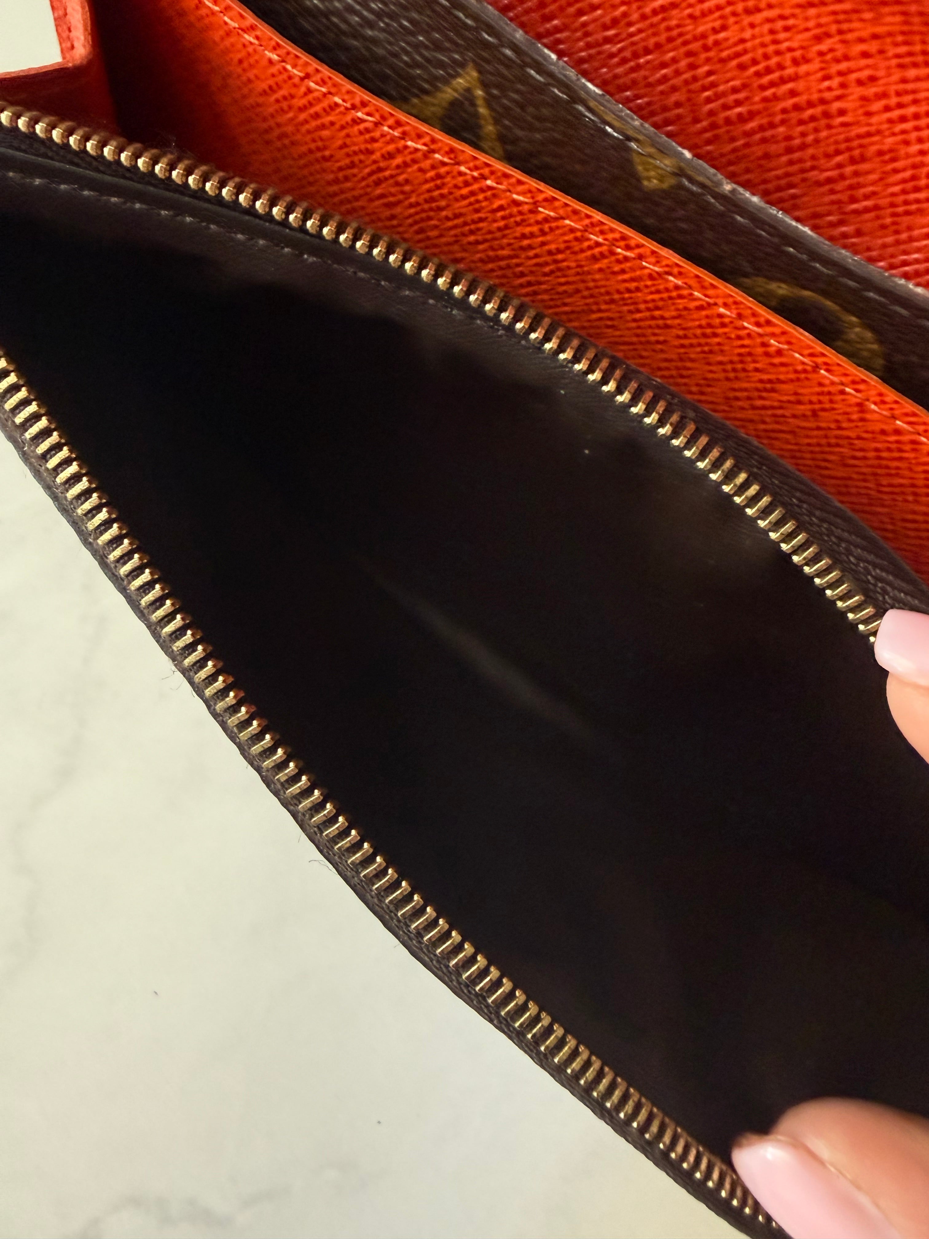 Preloved Louis Vuitton Emilie Wallet Orange