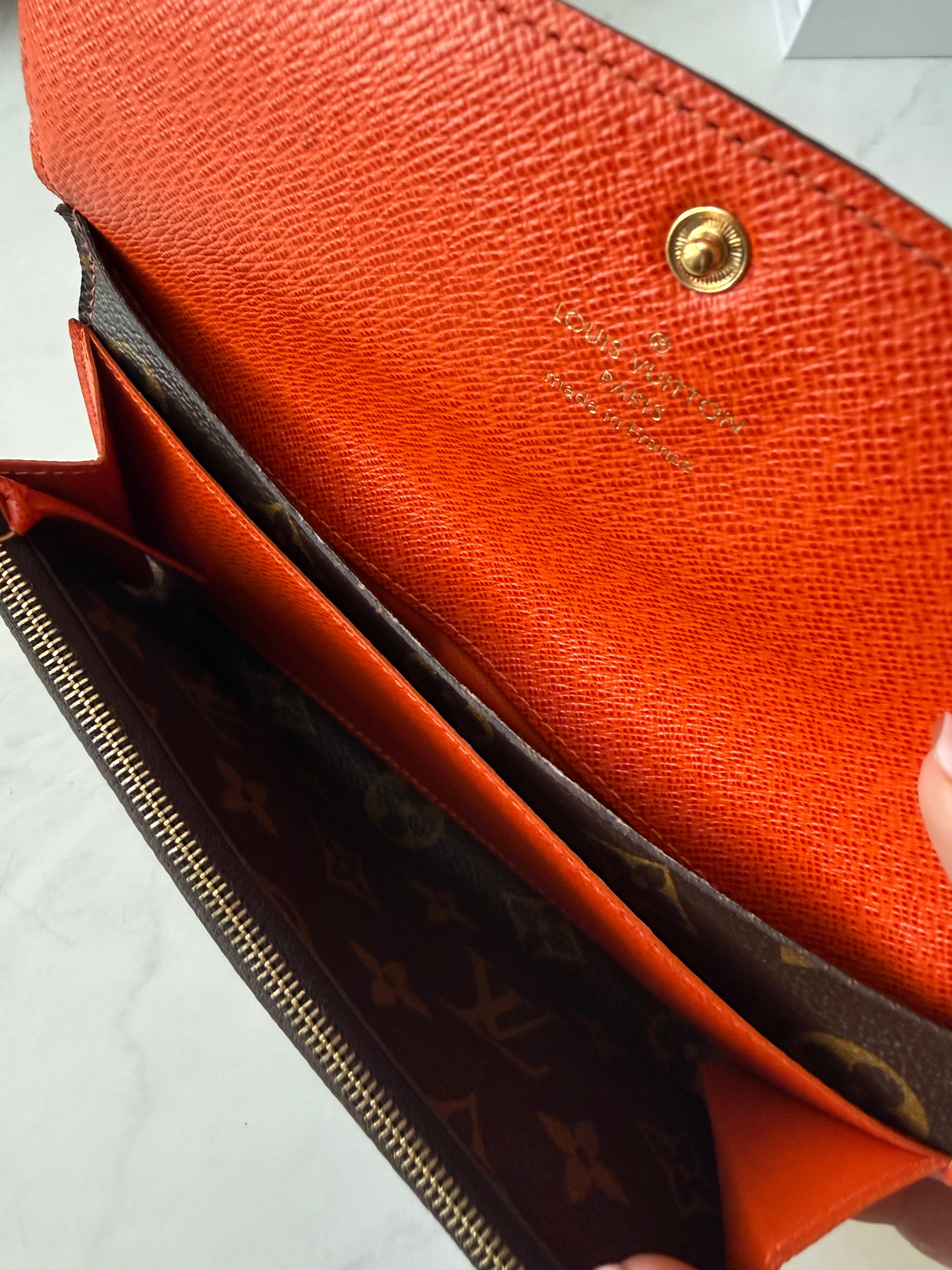 Preloved Louis Vuitton Emilie Wallet Orange