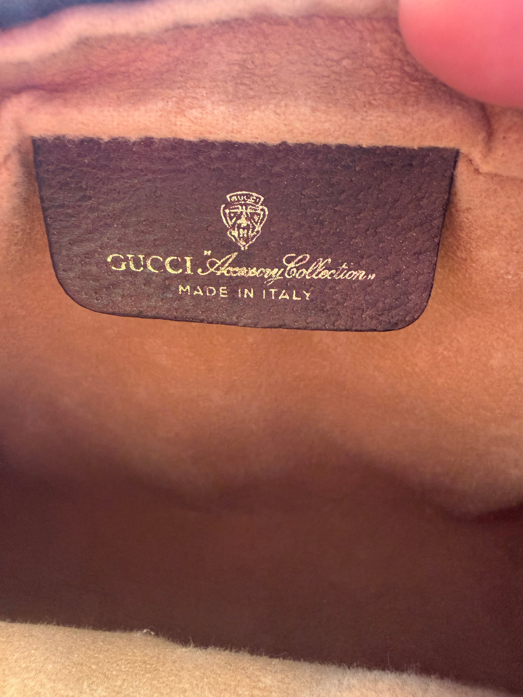 Gucci Supreme Web Sherry Line Clutch Bag w/ Chain
