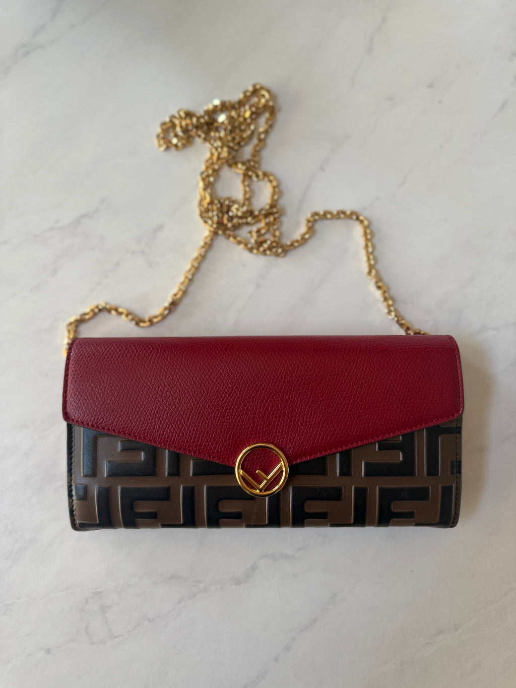 F Is Fendi Leather Wallet On Chain