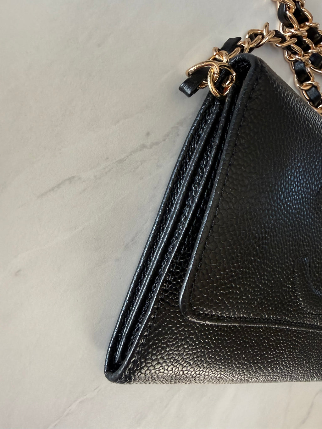 Black Chanel Caviar Clutch