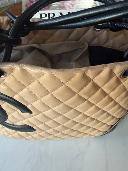 Chanel Cambon Beige/Black Tote