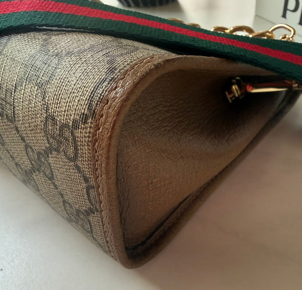 Gucci GG Monogram Supreme Ophidia Clutch