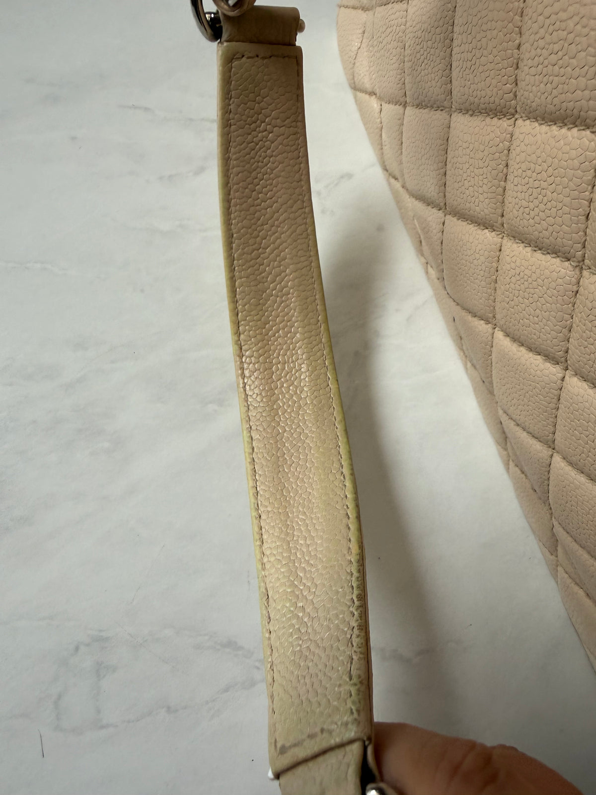 Chanel GST Beige Caviar Leather SHW