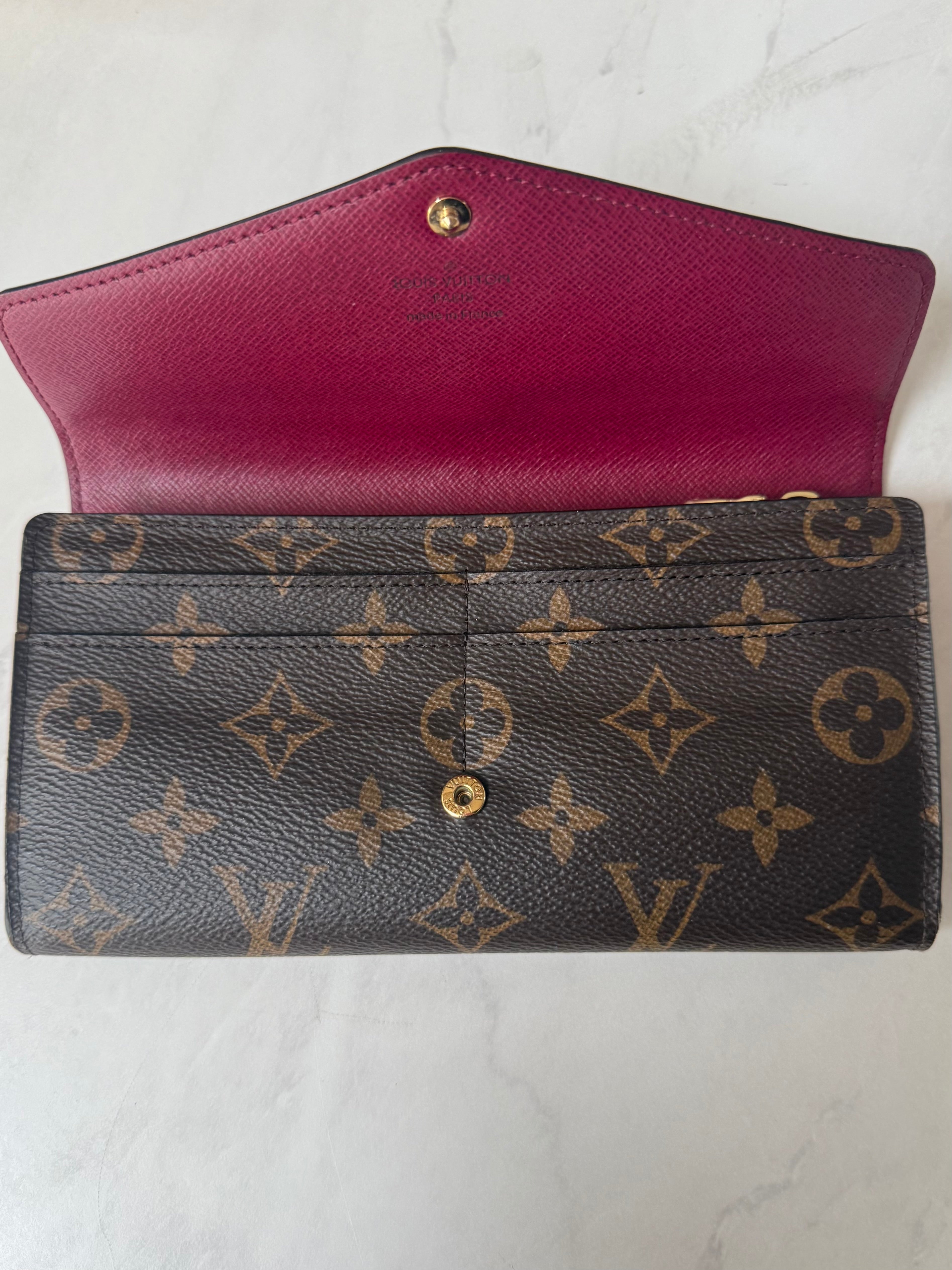 Louis Vuitton Sarah Wallet (Fuchsia)