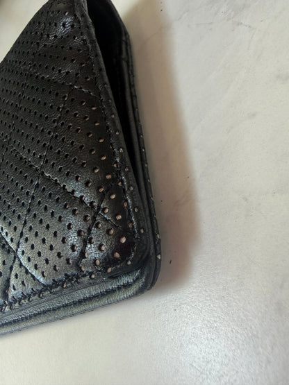 Chanel Matelasse Black Punching Lambskin Bifold