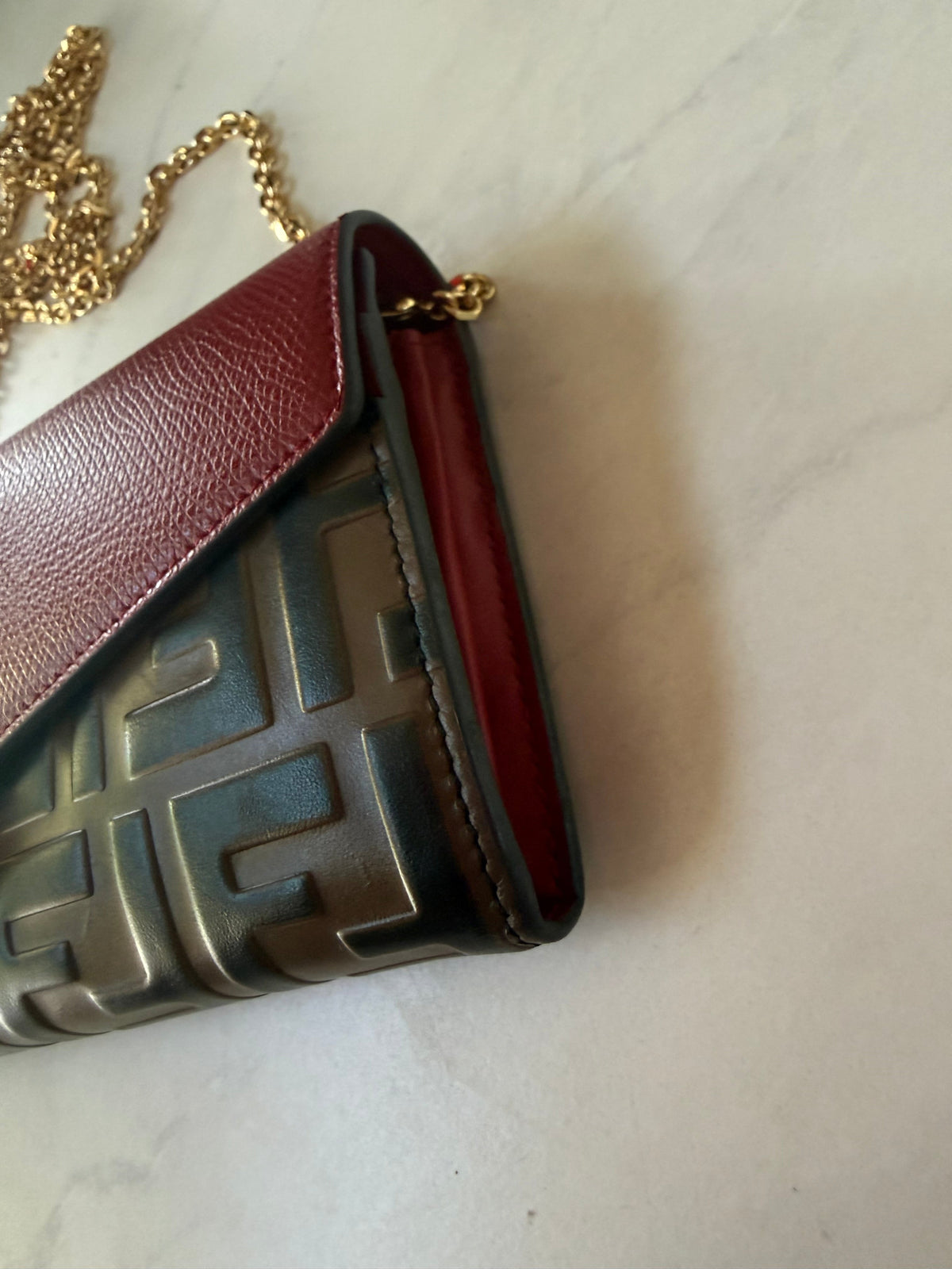 F Is Fendi Leather Wallet On Chain