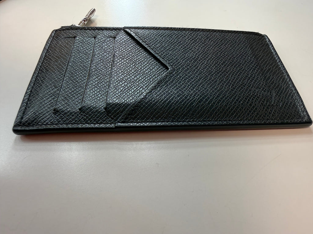 Louis Vuitton Black Tiaga Leather Card Holder