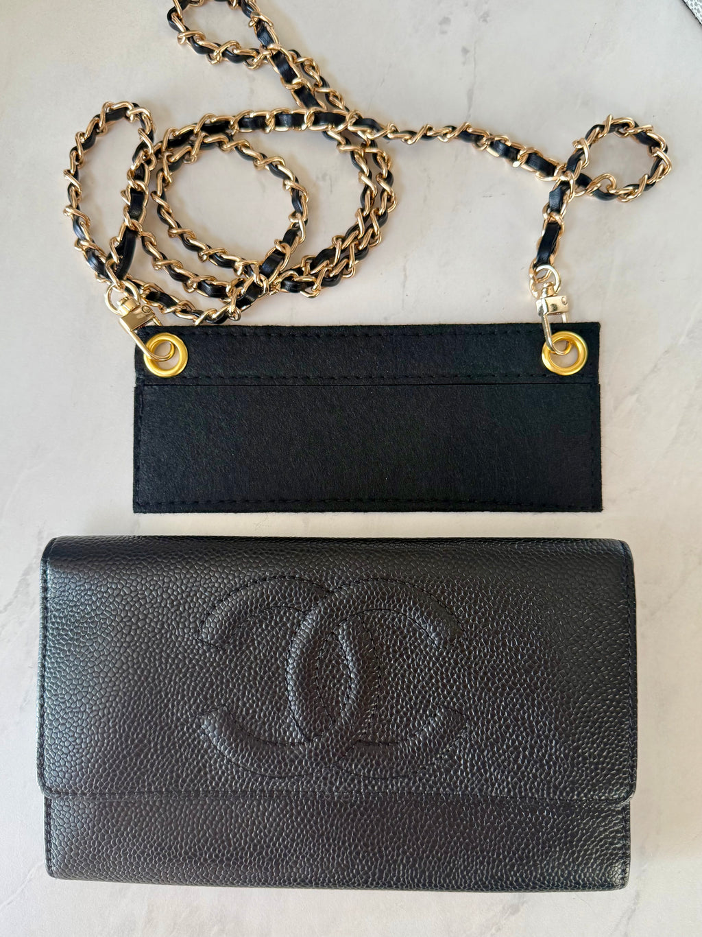 Black Chanel Caviar Clutch