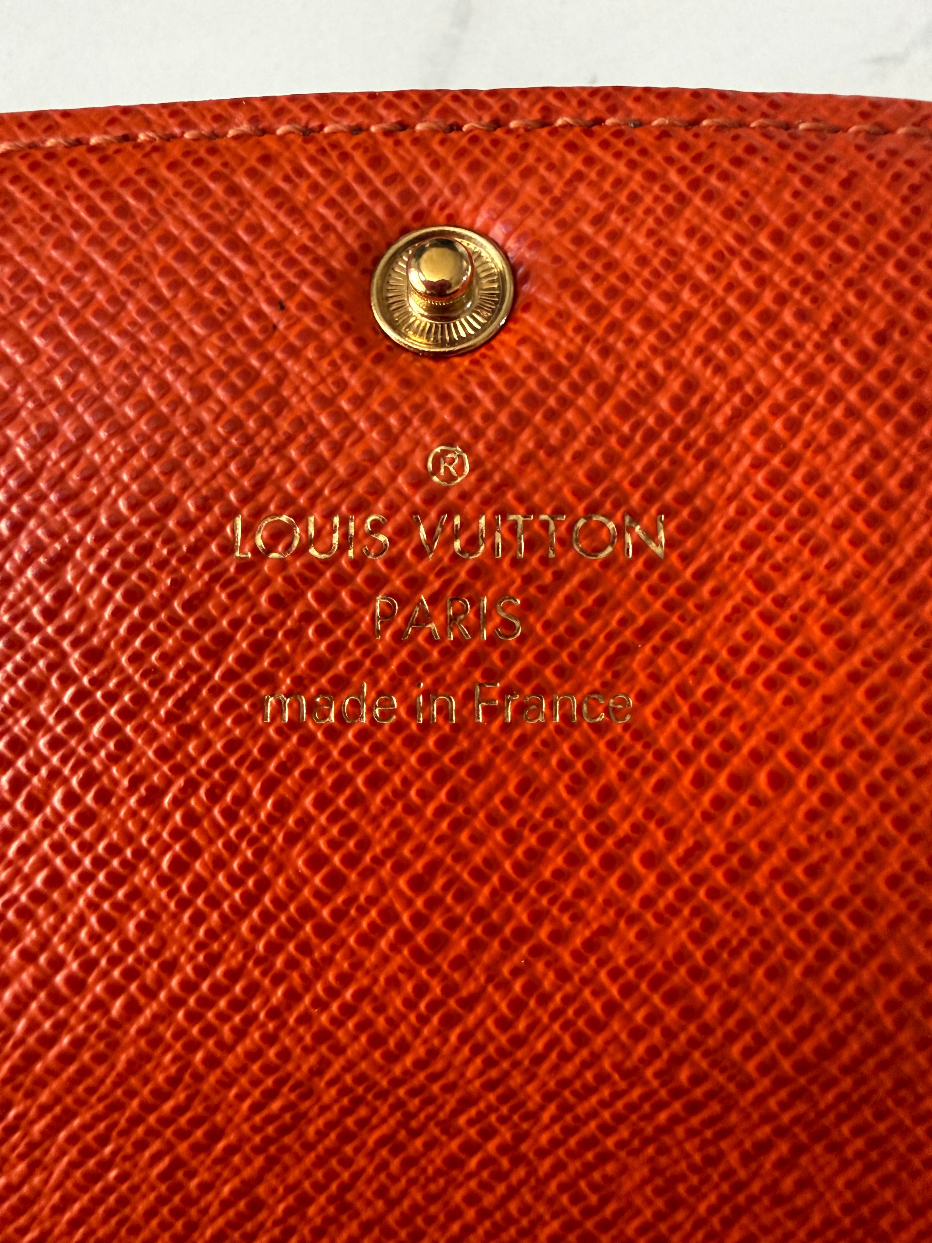 Preloved Louis Vuitton Emilie Wallet Orange