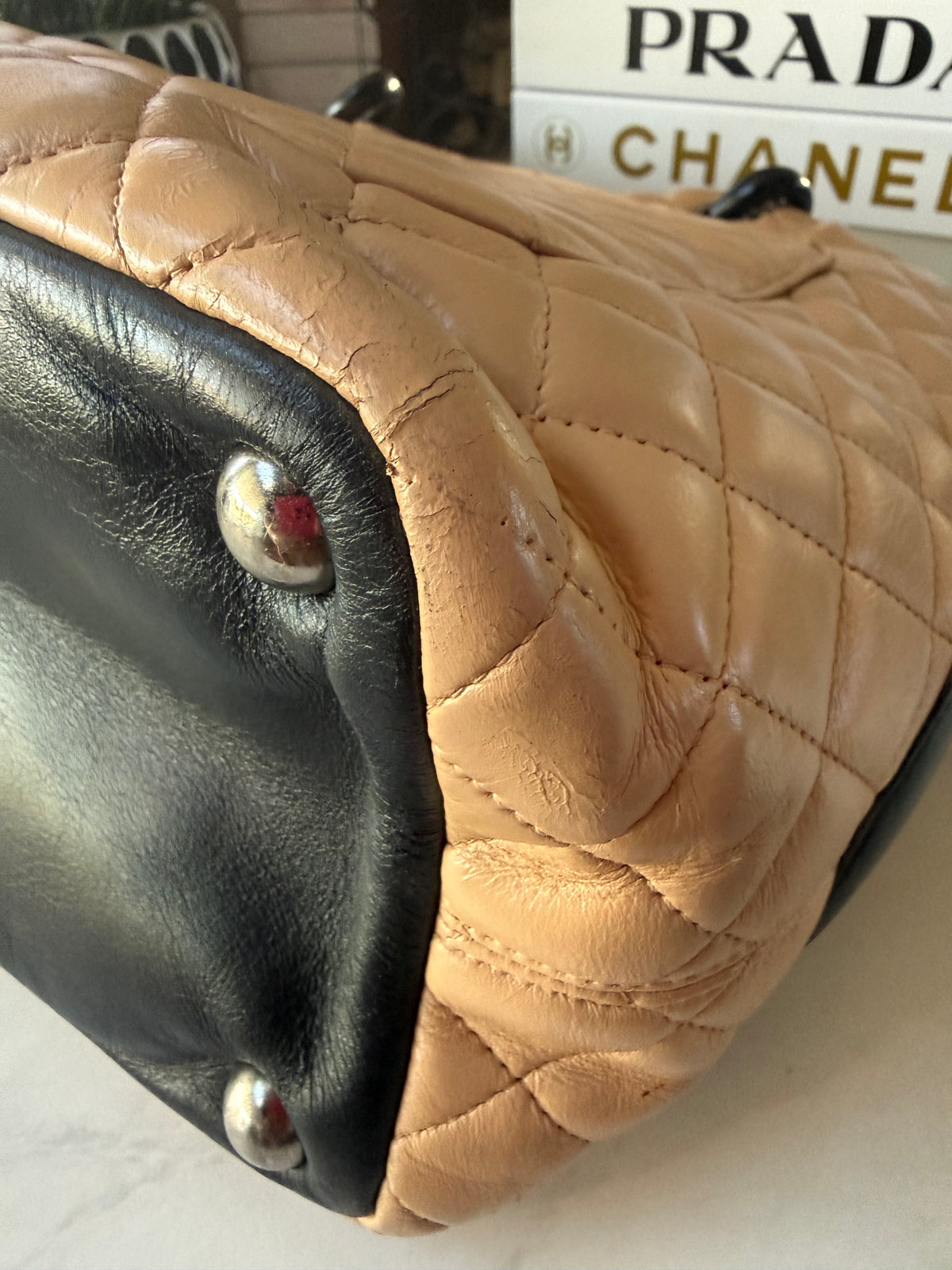 Chanel Cambon Beige/Black Tote