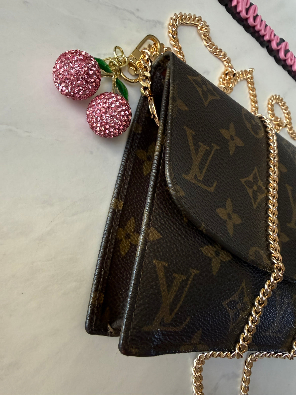 Preloved Louis Vuitton Rabat Clutch w/ Chain