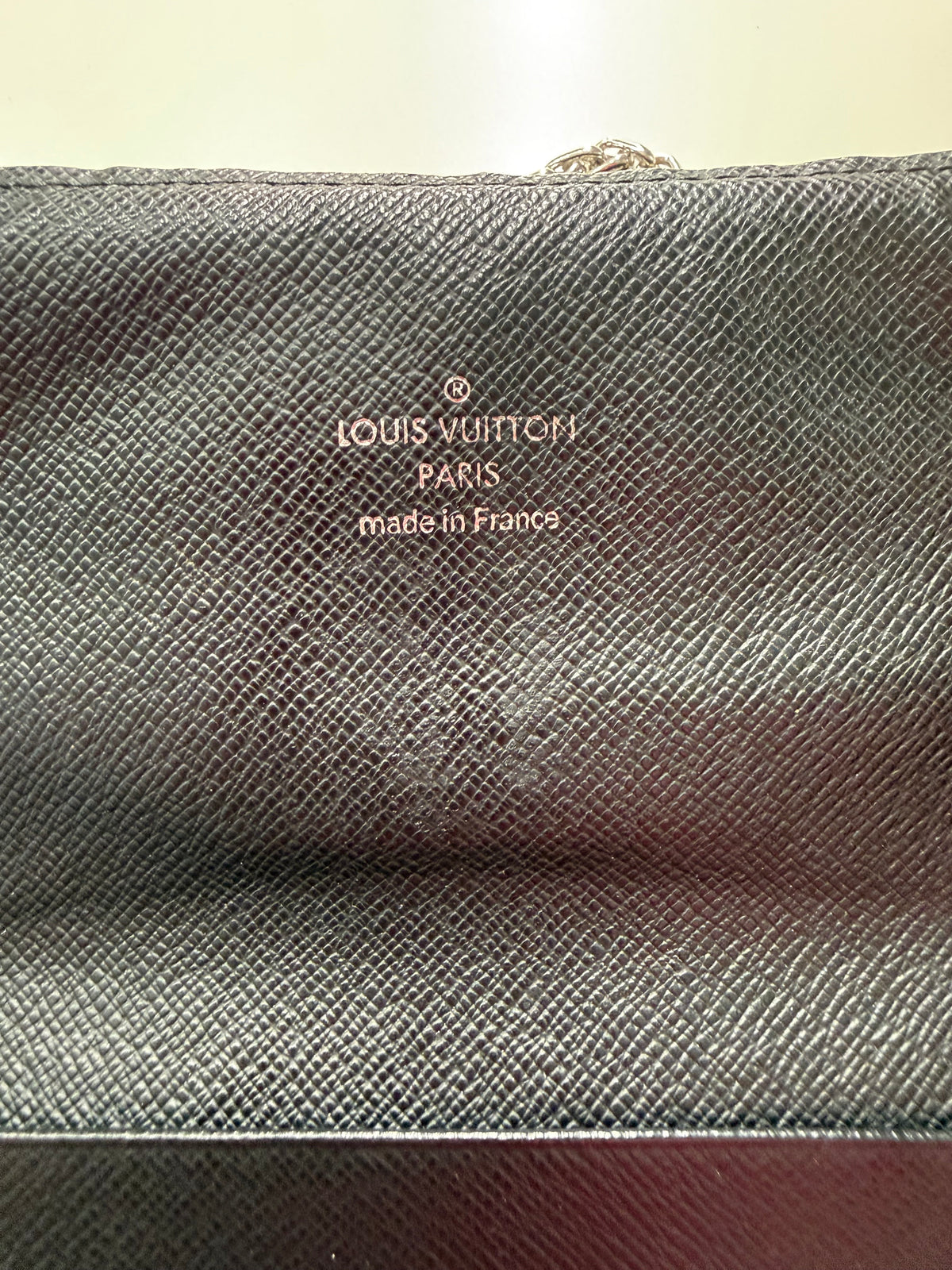 Louis Vuitton Graphite Wallet w/ Chain