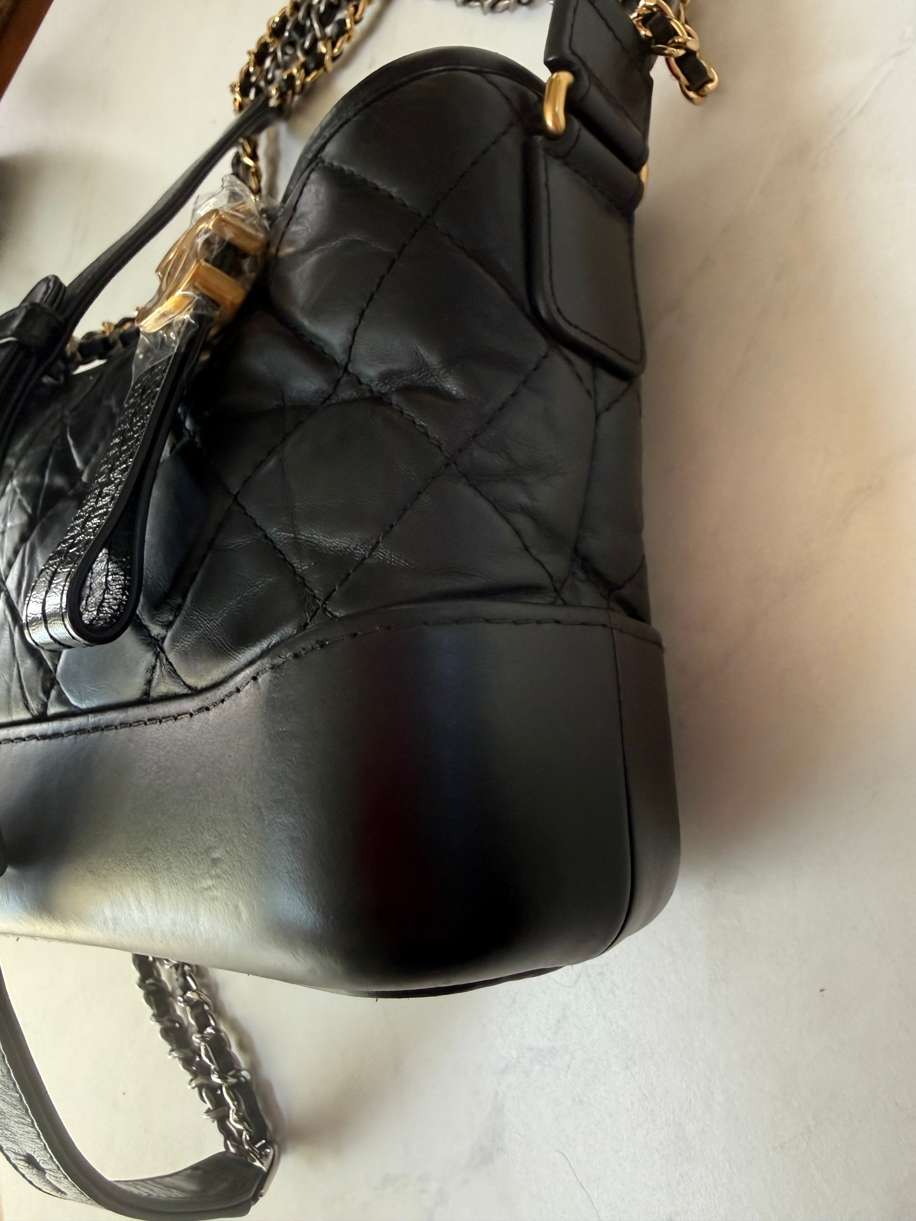 Chanel Aged Calfskin Quilted Small Gabrielle