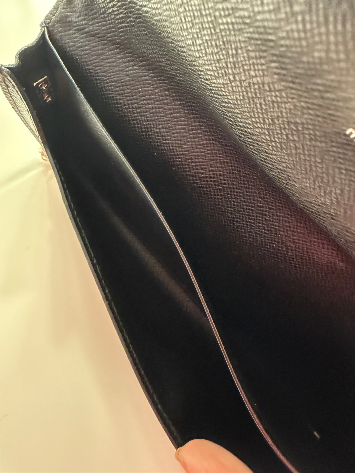 Louis Vuitton Graphite Wallet w/ Chain