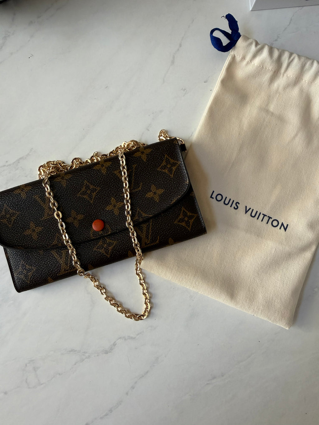 Preloved Louis Vuitton Emilie Wallet Orange
