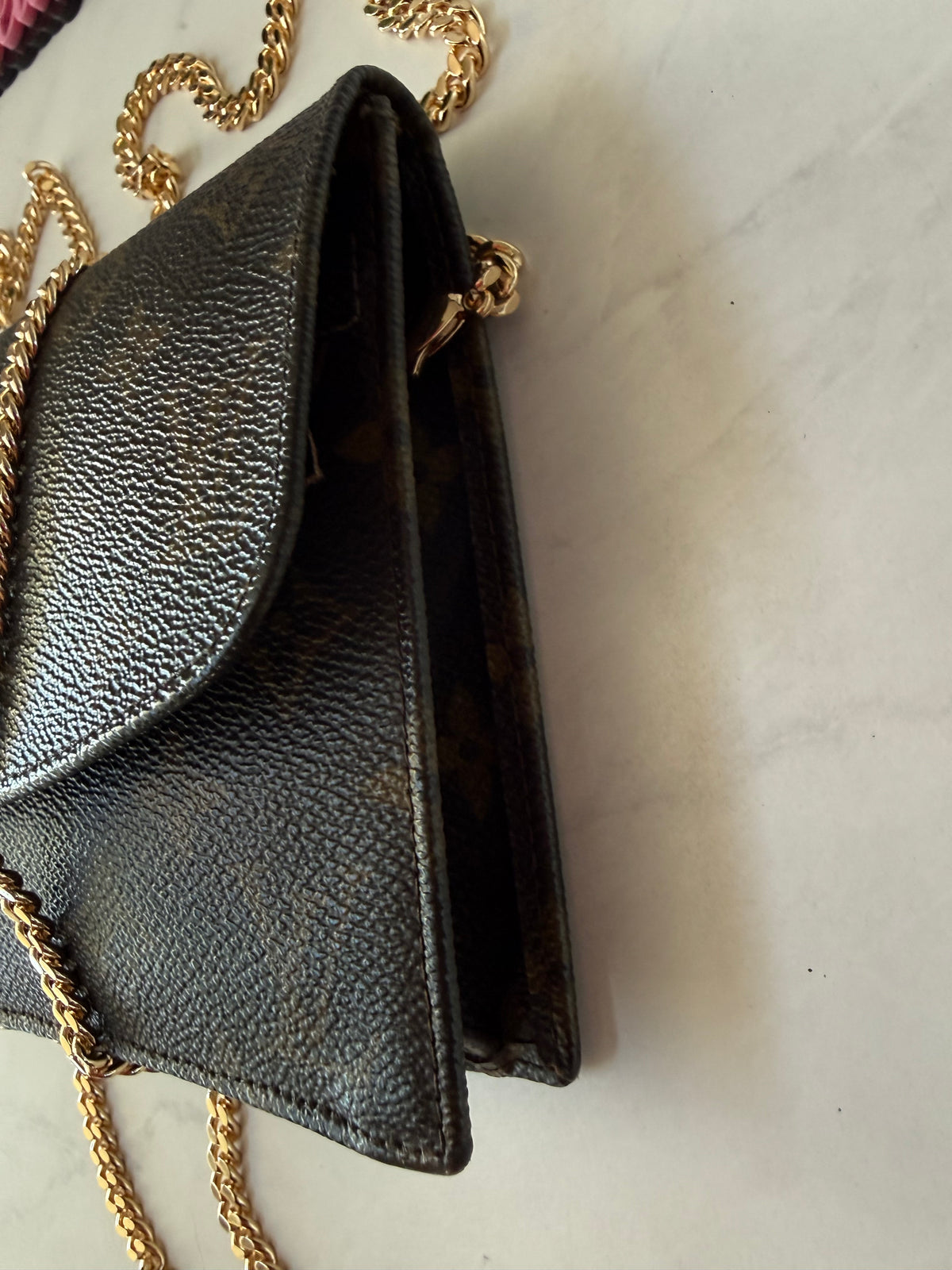 Preloved Louis Vuitton Rabat Clutch w/ Chain