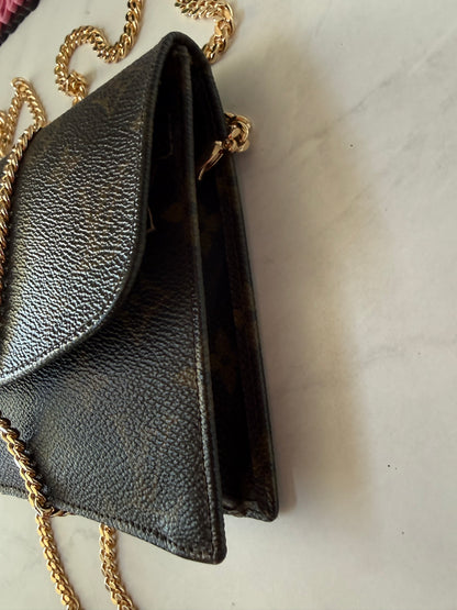 Preloved Louis Vuitton Rabat Clutch w/ Chain