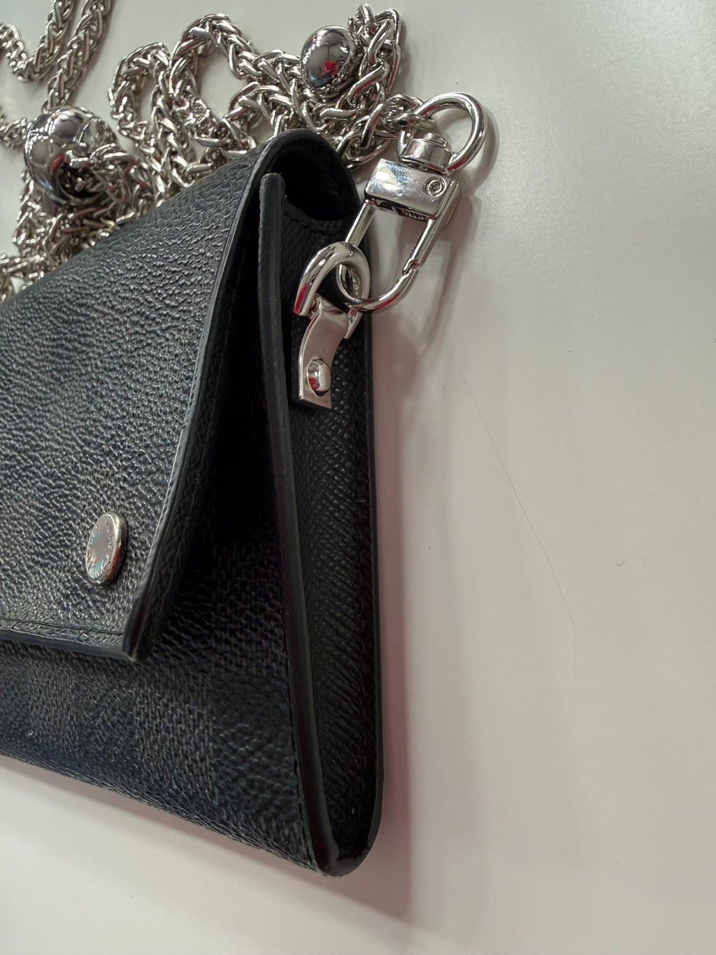 Louis Vuitton Graphite Wallet w/ Chain