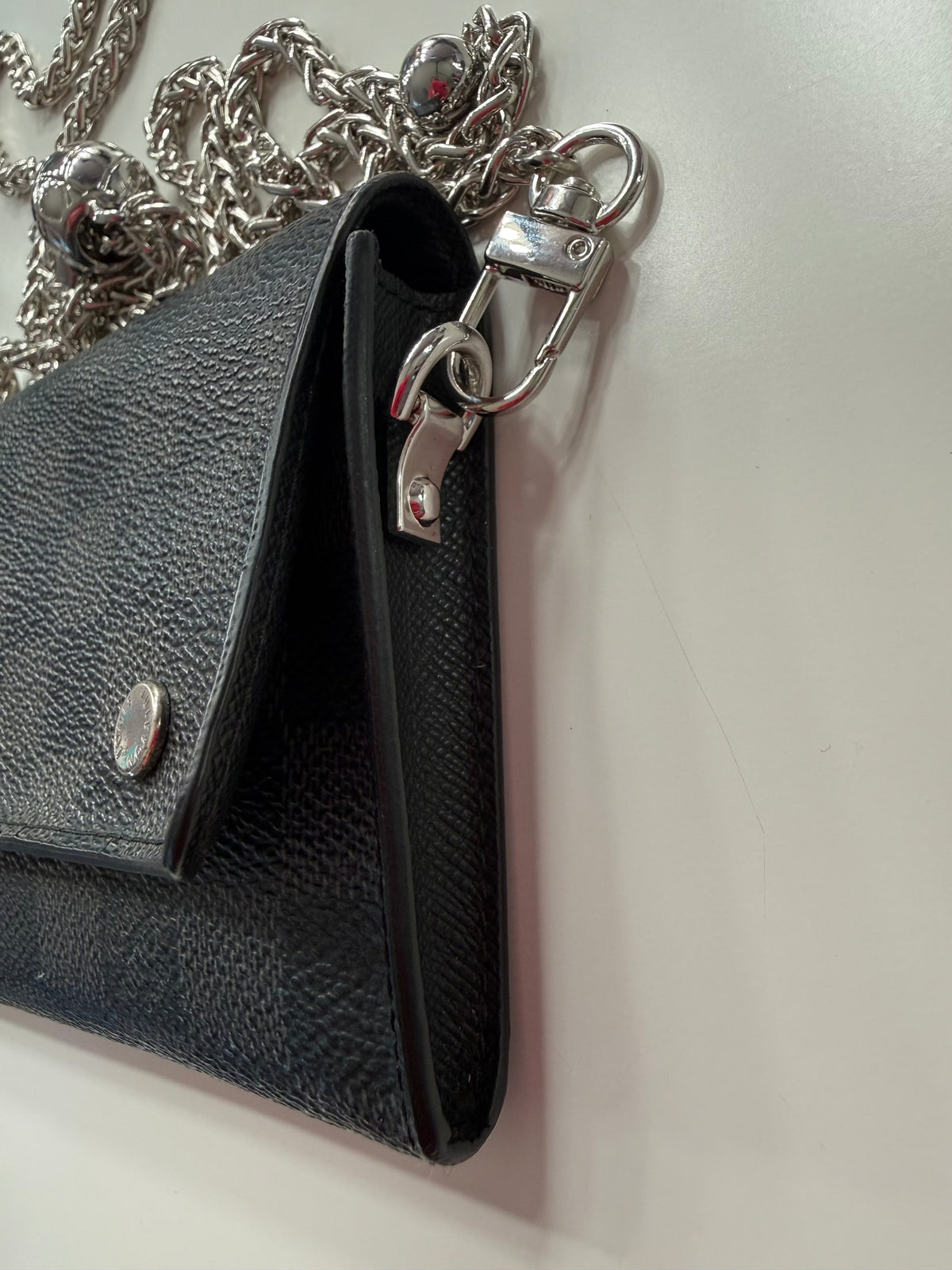 Louis Vuitton Graphite Wallet w/ Chain