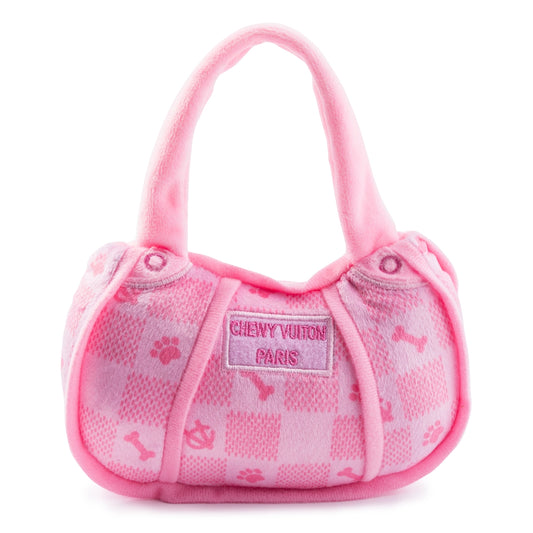 Pink Checker Chewy Vuiton Handbag-Small