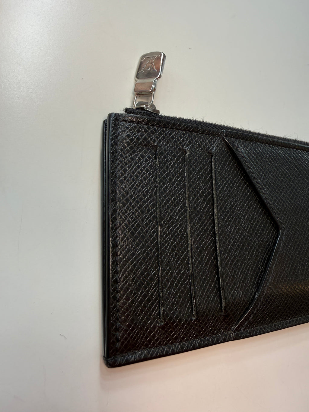 Louis Vuitton Black Tiaga Leather Card Holder