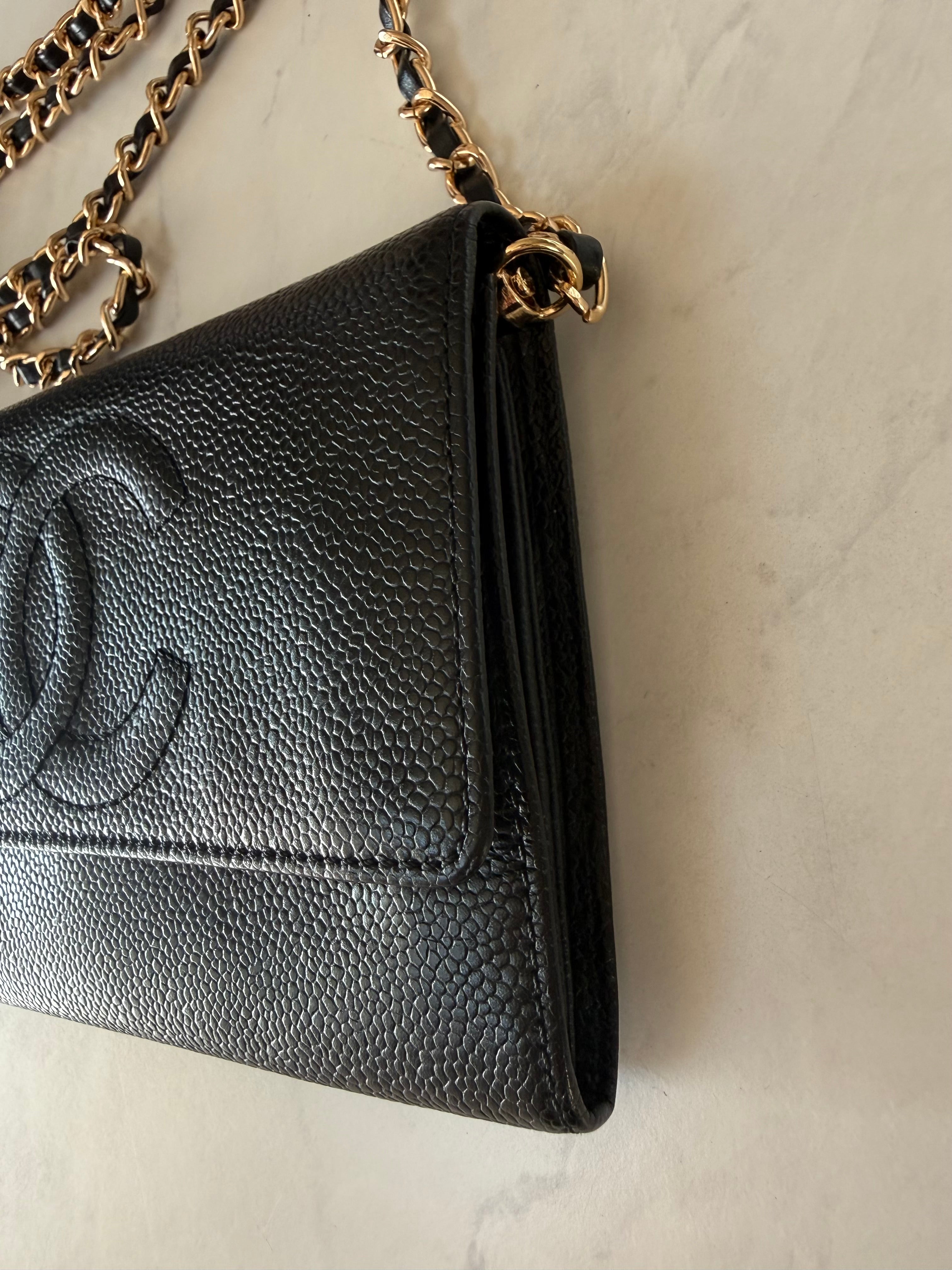 Black Chanel Caviar Clutch