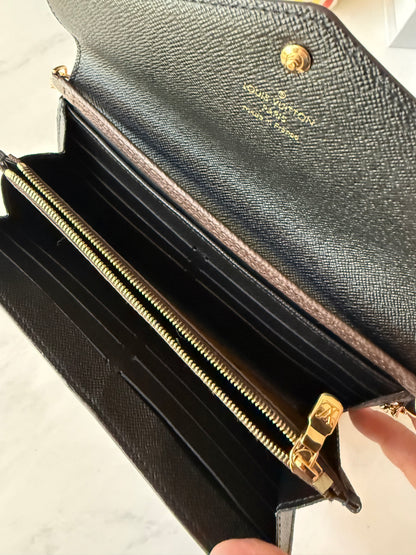 Preloved Louis Vuitton Reverse Sarah Wallet w/ Chain