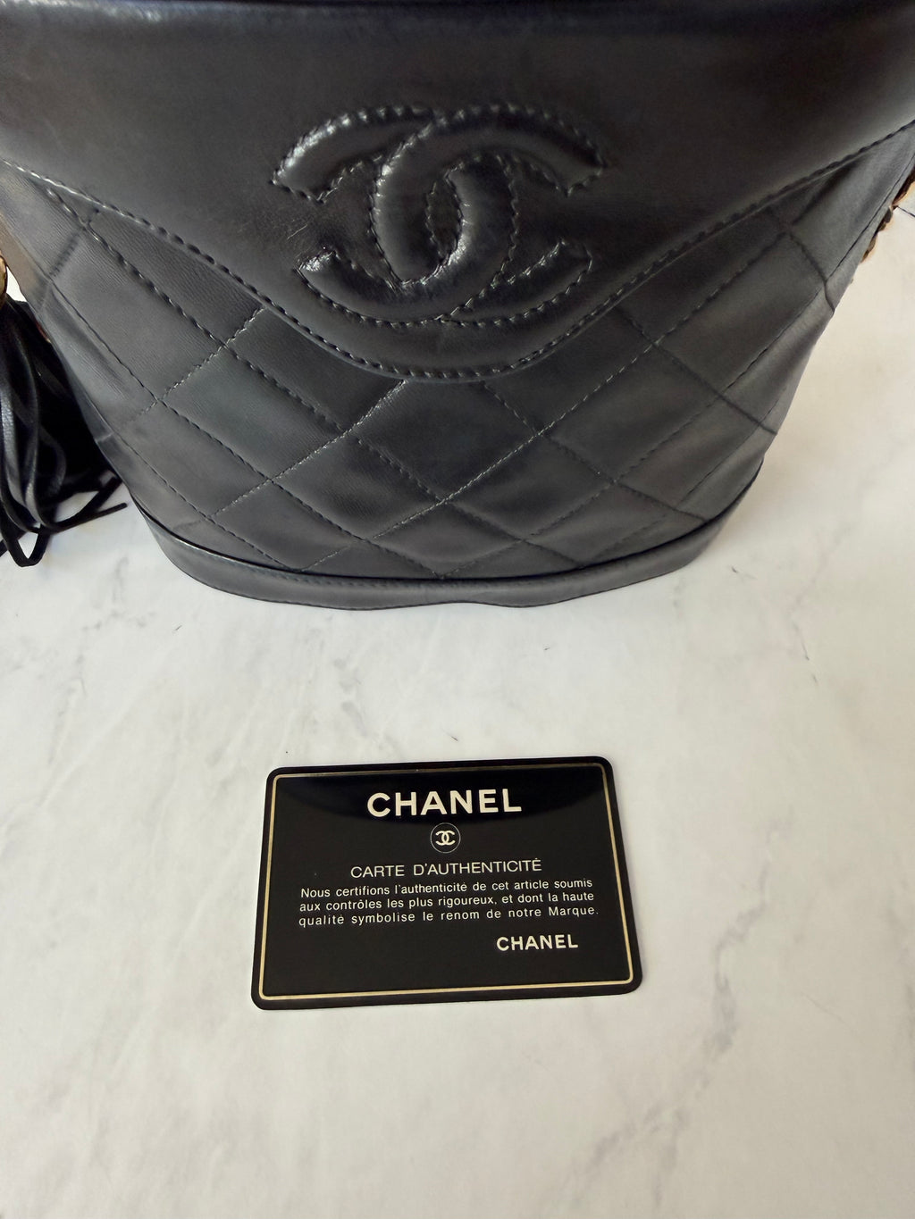 Black Chanel Lambskin Vanity