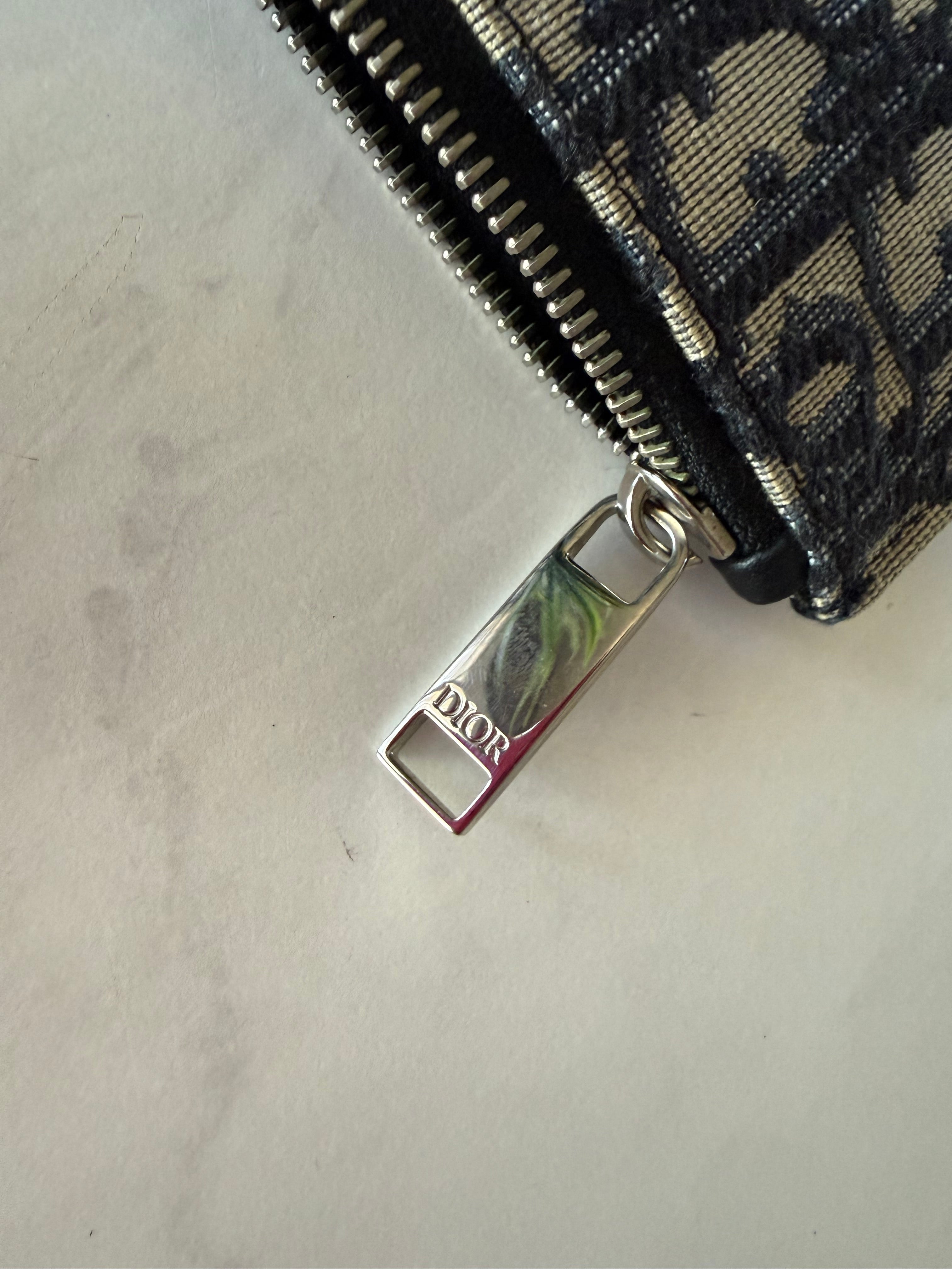Dior Oblique Jacquard Canvas Clutch