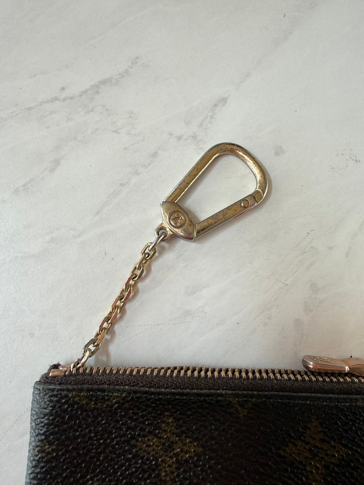 Preloved Louis Vuitton Monogram Cles Key Pouch