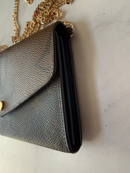 Preloved Louis Vuitton Reverse Sarah Wallet w/ Chain