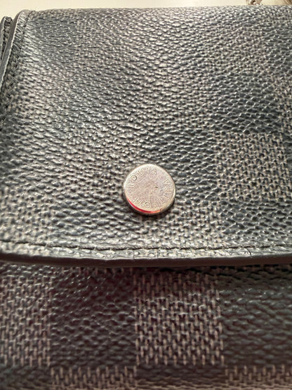 Louis Vuitton Graphite Wallet w/ Chain