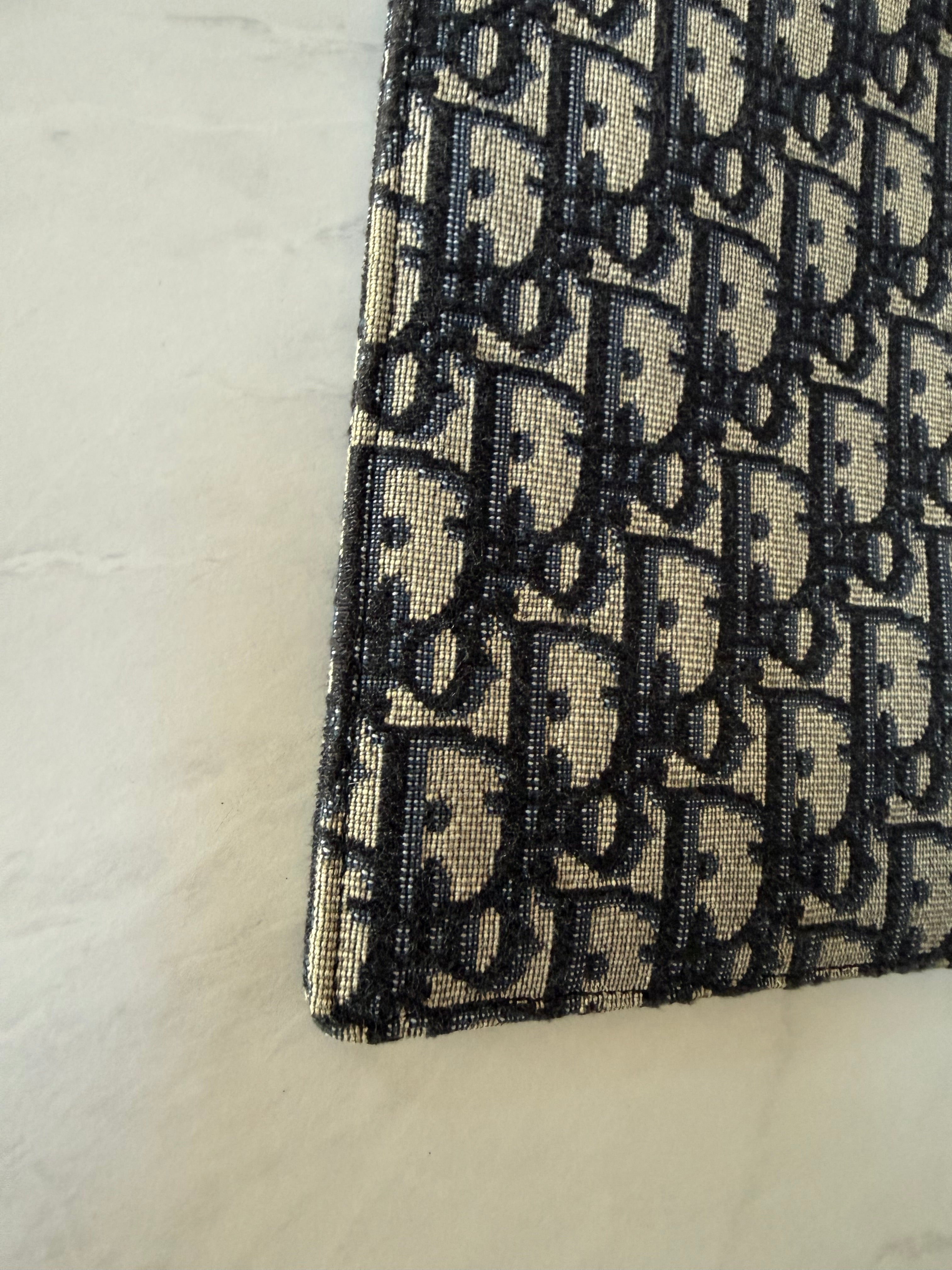 Dior Oblique Jacquard Canvas Clutch