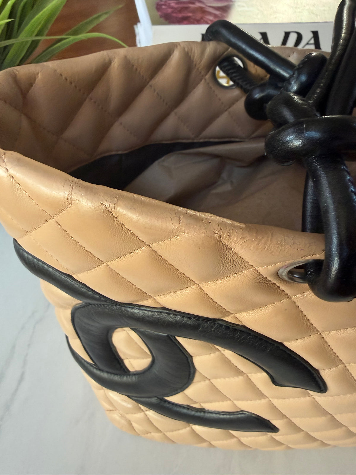 Chanel Cambon Beige/Black Tote