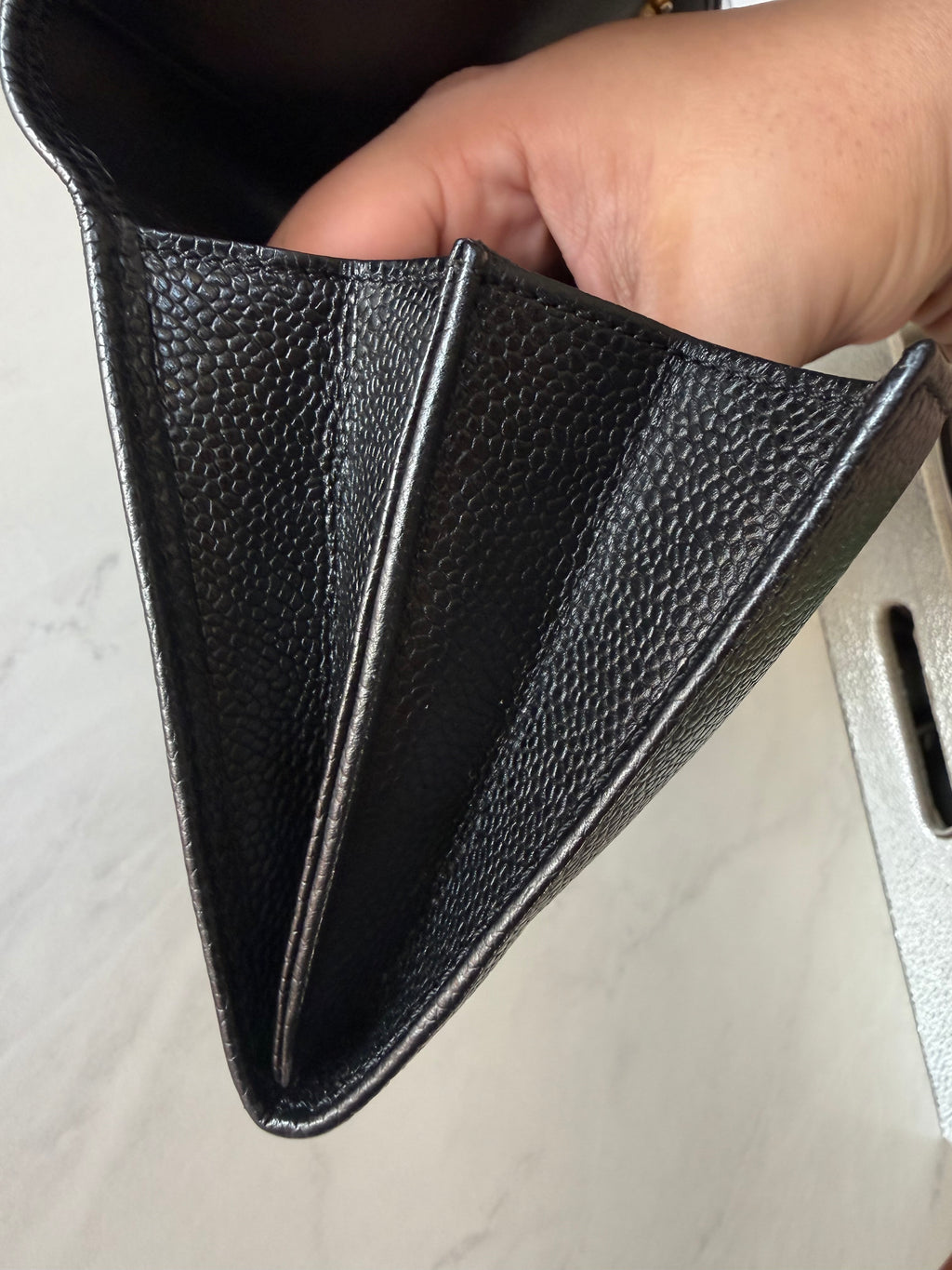 Black Chanel Caviar Clutch