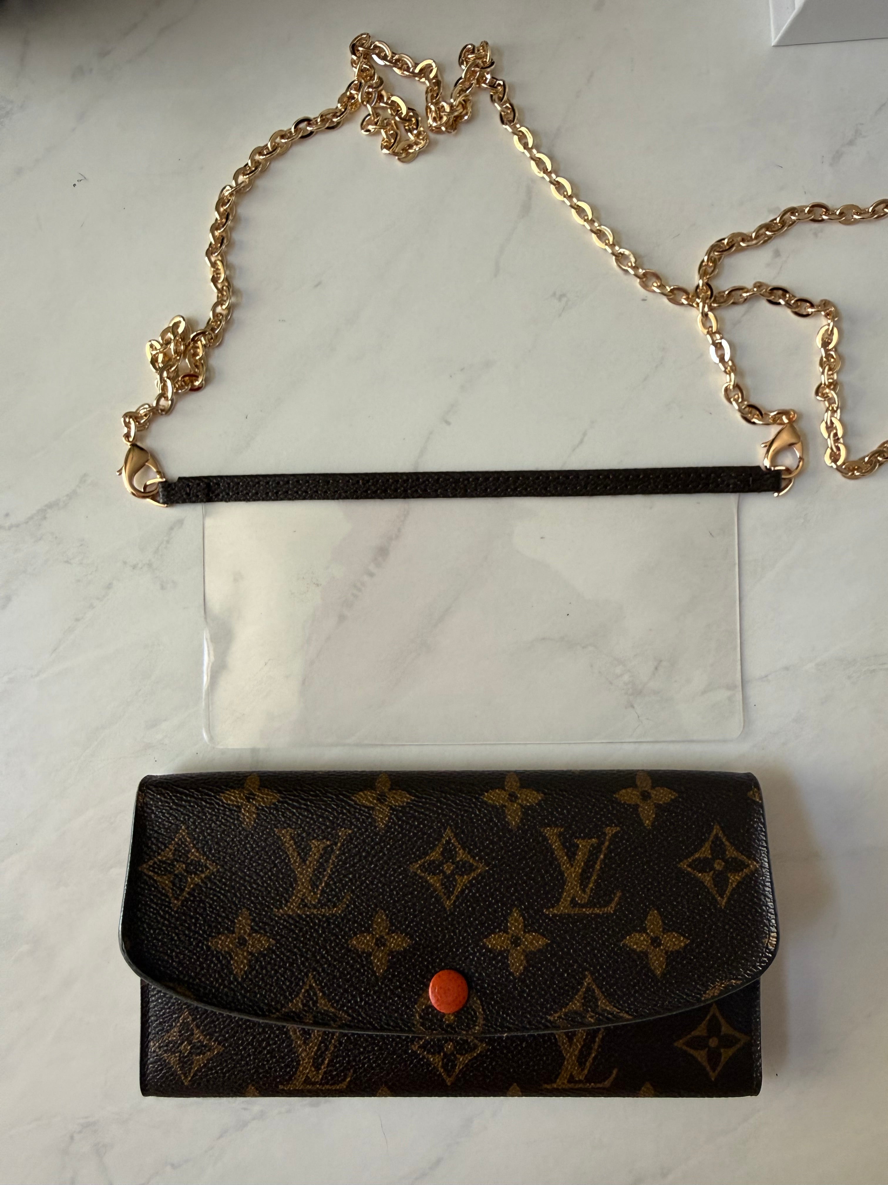 Preloved Louis Vuitton Emilie Wallet Orange