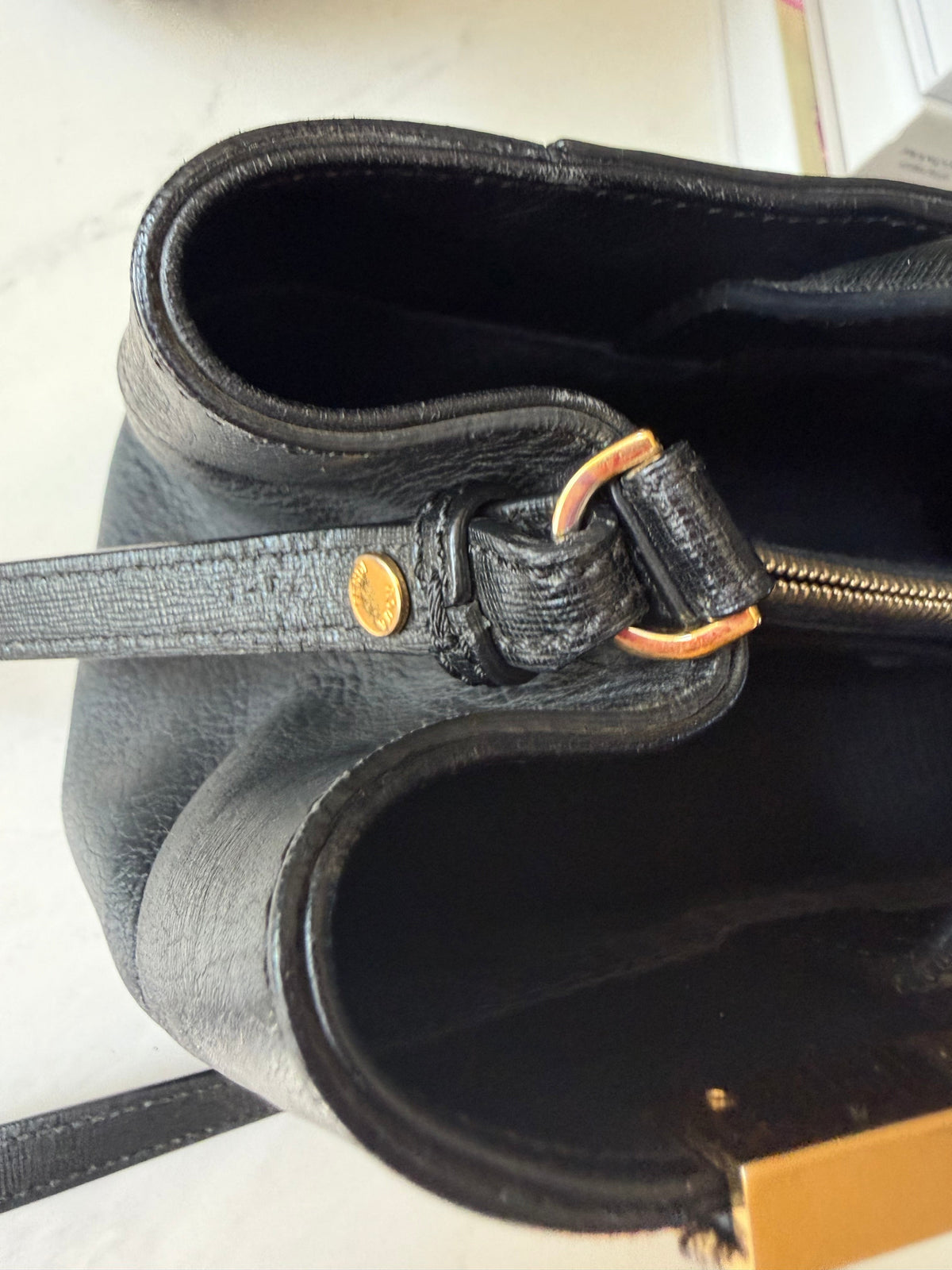 Fendi 2Jours Black Leather w/ Strap