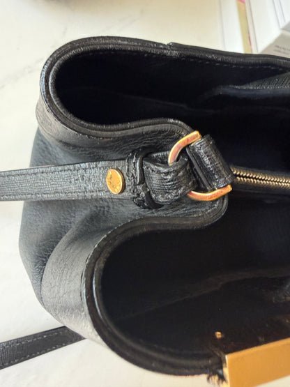 Fendi 2Jours Black Leather w/ Strap