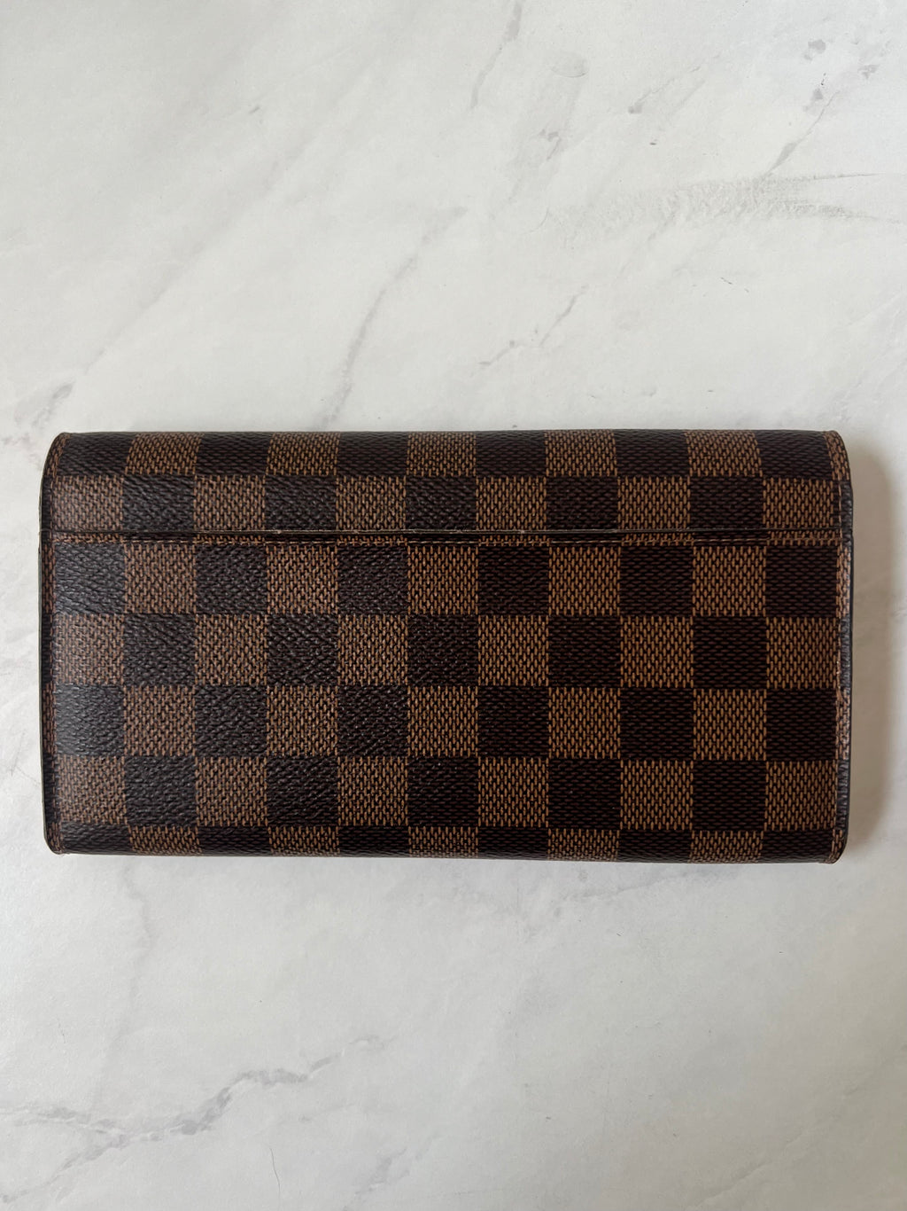 Louis Vuitton Ebene Damier Sarah Wallet (Rose Ballerine)